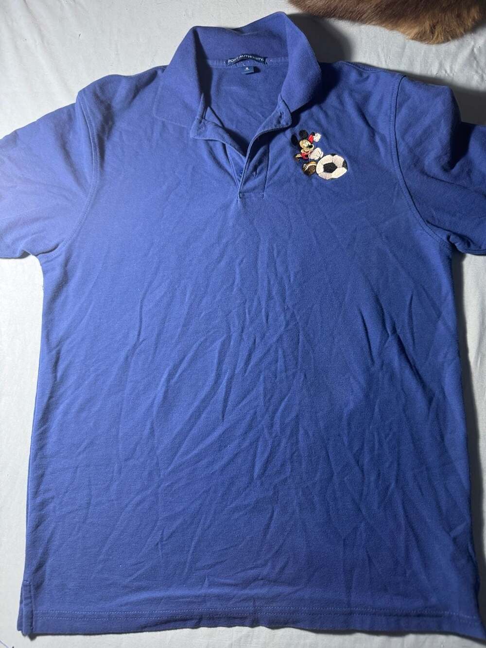Port Authority Mickey Mouse Soccer Polo Size S Blue